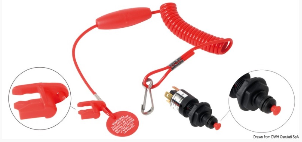 Vnútorný núdzový stop s bezpečnostným kľúčom